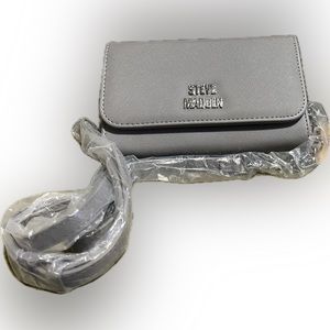 STEVE MADDEN BLYNN Crossbody Bag GRAY NWT